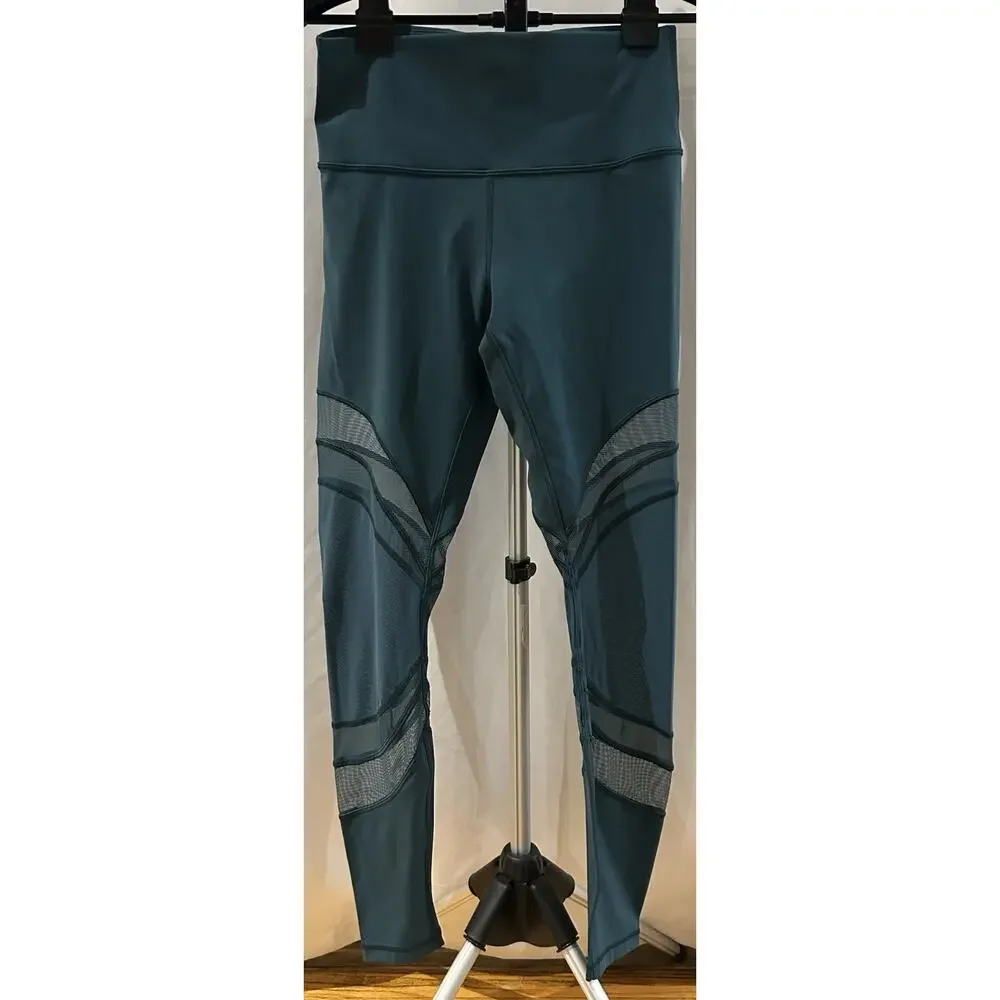 Lululemon Seek the Heat Leggings in Teal Women's size 8